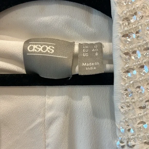 ASOS White Sequin Blazer and Pants Set - Picture 3 of 7